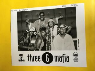 Three 6 Mafia Press Photo 8x10,  Juicy J.  Loud Records.