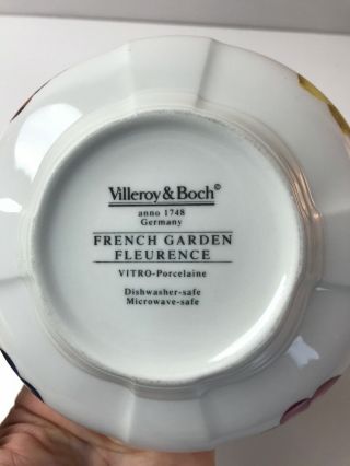Set of 2 Villeroy & Boch French Garden Fleurence 5.  75 