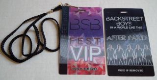 Backstreet Boys Vip Passes 2014 Tour In A World Like This After Party