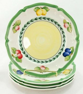 Villeroy & Boch French Garden Fleurence Bread Plates 6 3/4 " Germany Exc Set Of 4
