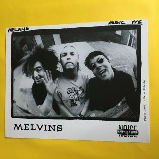 Melvins Press Photo 8x10,  King Buzzo,  Dale Crover,  M.  Deutrom Noise Amphetamine