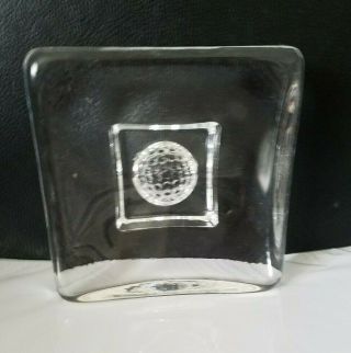 Kosta Boda Glass Sweden Square Footed Candle Holder 6