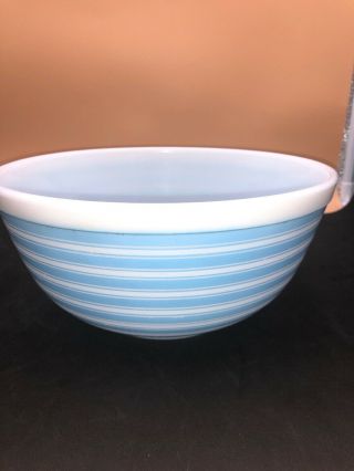 Vintage Pyrex Blue Stripe 403 Mixing Bowl 2 1/2qt