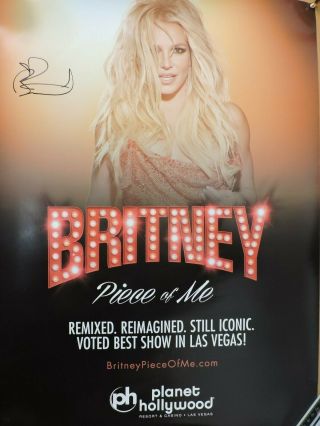 Britney Spears,  Piece Of Me Poster,  Possibly Signed? Al 11 - 19