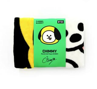 Bt21 Character Flannel Blanket Soft Warm Towel Official K - Pop Authentic Goods