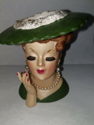 Vintage Napco C33430 1958 Lady Head Vase