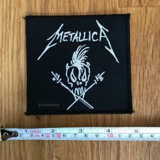 Metallica Rare Uk 1993 Embroidered Woven Sew On Patch