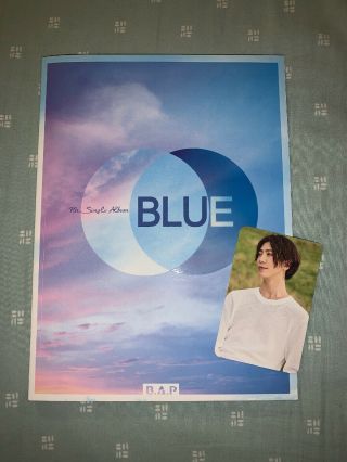 B.  A.  P Bap Blue 7th Single Album With Yongguk Photocard
