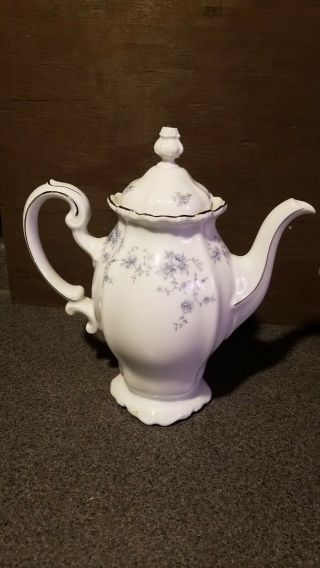 Johann Haviland Blue Garland Teapot Coffee Pot - Germany - Bavaria
