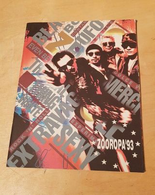 Rare Collectable U2 Zooropa’93 Tour Programme - 1993.  Vgc
