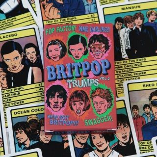 Britpop Vol.  2 Trumps Card Game - 30 Britpop Bands (shed Seven,  Placebo,  Radiohead)