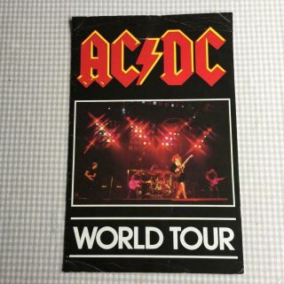Tour Programme Ac/dc Hells Bells Tour 1980 1