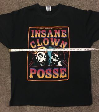 Vintage Insane Clown Posse Tshirt,  The Dark Carnival Presents,  XL 4