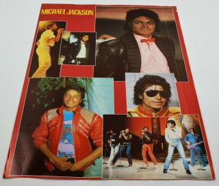 Vintage Michael Jackson Compilation 1980s Music Poster Rare Made in 80s 2