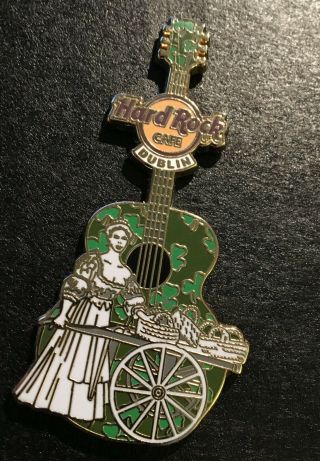 Hard Rock Cafe Dublin,  Ireland Molly Malone With Wheel Barrow Guitar Pin