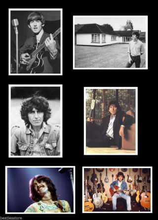 George Harrison Photo Set,  6 Rare Real Candid Photographs,  Beatles,  Shape