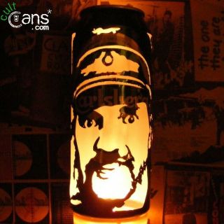 Lemmy Kilmister Beer Can Lantern Motorhead,  Hawkwind Pop Art Portrait Lamp