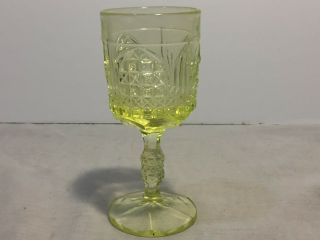 Bryce Brothers Eapg Wine/cordial Glass Cathedral Pattern Circa 1884