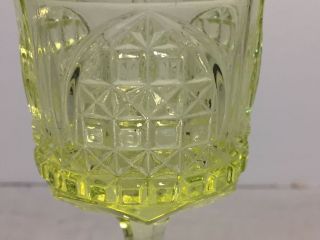 BRYCE BROTHERS EAPG Wine/Cordial Glass CATHEDRAL Pattern circa 1884 5