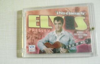 Vintage 2002 Elvis Piece Of American Pie Topps Card In Holder Worn Jacket Card
