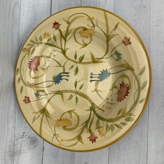 Home American Simplicity FLORAL Round Stoneware Hand Painted Dinner Plates Set 5 5