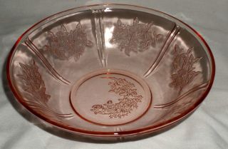Federal Sharon/cabbage Rose Pink 8 1/2 " Large Berry Bowl 2