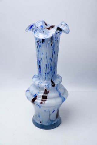 A Vintage Murano Tall Glass Vase.