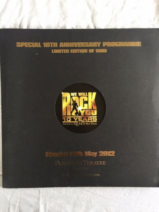 Queen,  We Will Rock You 10th Anniversary Programme - Limited Edition Of 1500