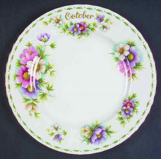 Royal Albert Flower Of The Month (montrose) October Salad Plate 6724576