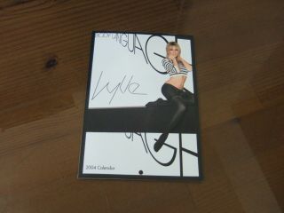 Kylie Minogue Body Language 2004 Korea Promo Calendar 6 " X8.  3 "