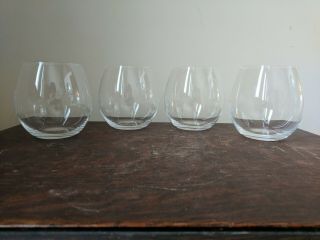 Marquis By Waterford Crystal Thin Tumblers Wine Glasses Set Of 4 Bar Ware