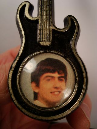 Vintage early 1960 ' s George Harrison guitar pin - Beatles 2