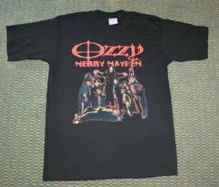 Ozzy Osbourne Merry Mayhem 2001 Concert T - Shirt Size Large Never Worn