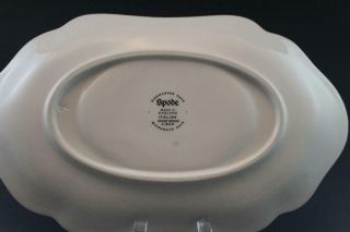 Spode Blue Italian Sauce Gravy Boat & Under Plate Vintage English Porcelain 7