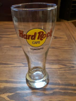 Hard Rock Cafe Pilsner Style Beer Glass Toronto