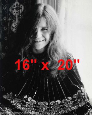 Janis Joplin Casual Poster 16 " X 20 " Photo