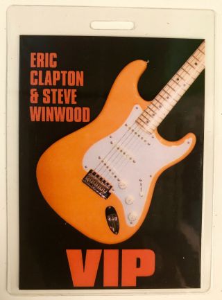 Eric Clapton Steve Winwood 2009 Backstage Pass Vip Orange