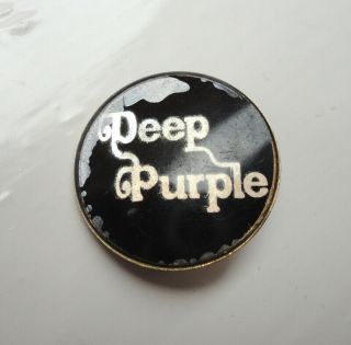 Deep Purple Vintage Prismatic Crystal Pin Badge Heavy Rock