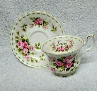 Royal Albert Flower Of The Month June 1970 Cup And Saucer