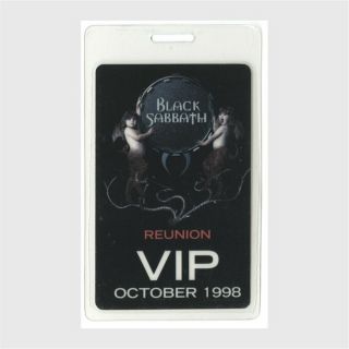 Black Sabbath Authentic 1998 Concert Laminated Backstage Pass Reunion Tour Vip