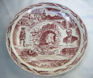 Eagle Pass Texas Centennial Plate 1849 - 1949 By Vernon Kilns