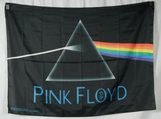 Authentic Pink Floyd Dark Side Of The Moon Silk - Like Fabric Poster Flag
