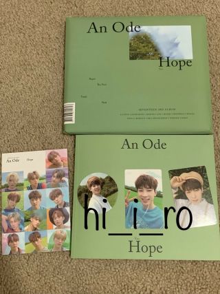 Seventeen 3rd Album An Ode - Hope Ver (wonwoo)