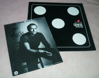 Phil Collins Autograph,  Genesis Invisible Tour Programme
