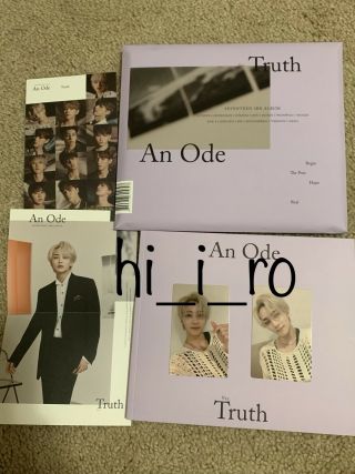 Seventeen 3rd Album An Ode - Truth Ver (jeonghan)