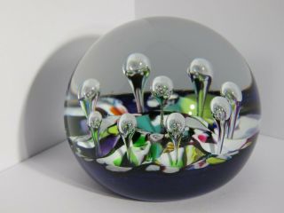 Art Glass Paperweight Cg Caithness Harlequinn Single Scotland