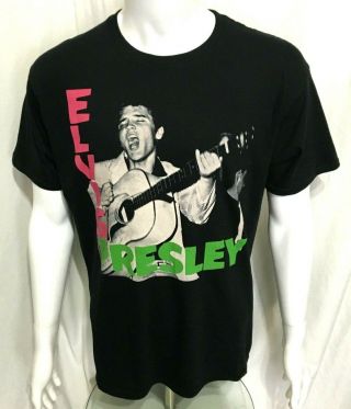 Elvis Presley - Official Signature T - Shirt (l) Og Merchandise 28k