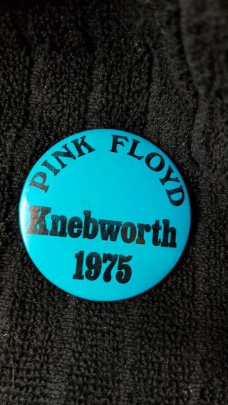 Knebworth 1975 Pink Floyd Pin Badge 2 1/4 In