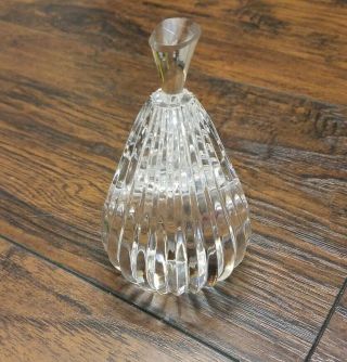 Vintage Waterford Crystal Pear Fruit Paperweight Figurine Nib