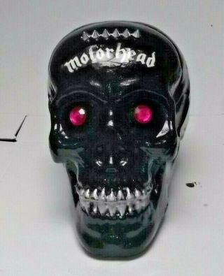 Motorhead.  Lemmy,  Hand Painted Skull.  Display Unique Gift Idea